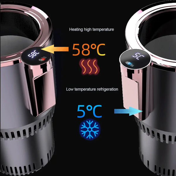 2-in-1 Smart Car Cup Holder Drink Cooler & Warmer