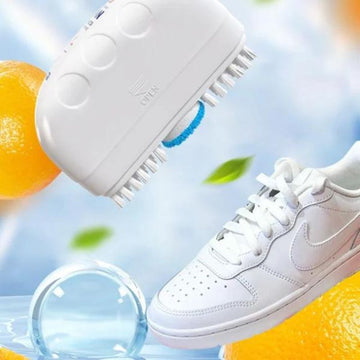 2-in-1 Wash-Free White Shoe Cleaner with Brush