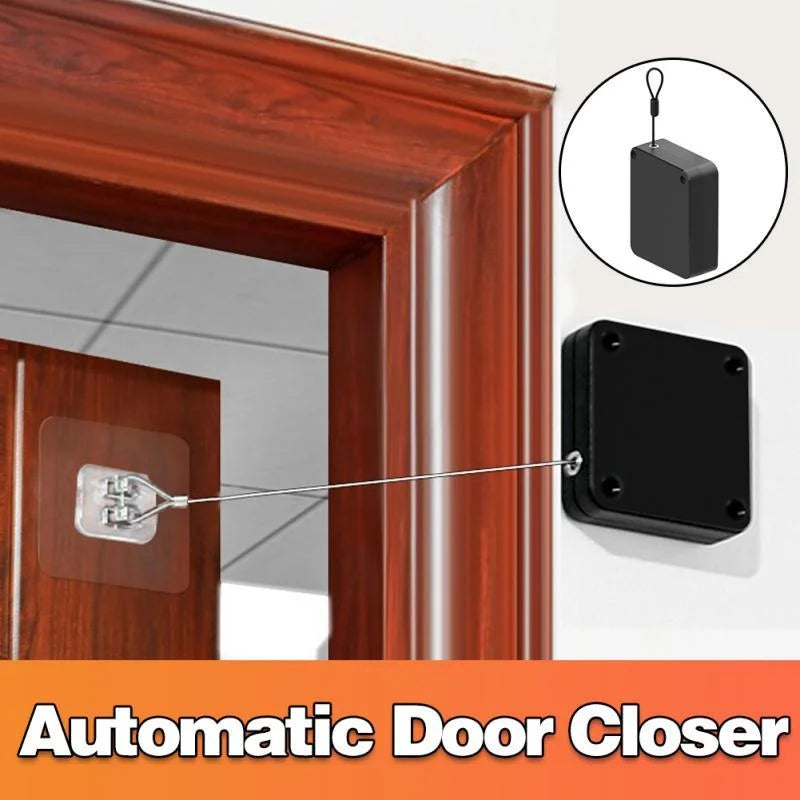 Punch free automatic door closer